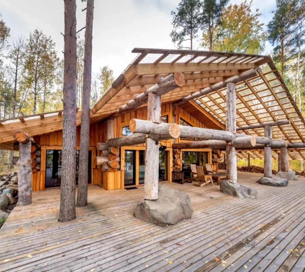 Терраса дома Post and Beam